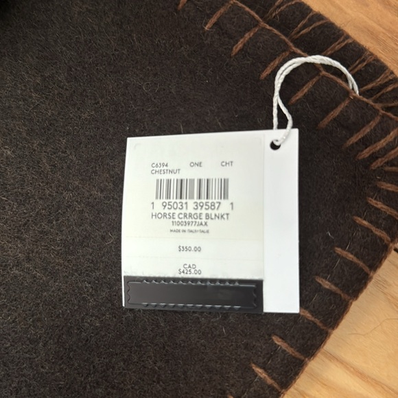 New With Tag Coach Horse and Carriage Blanket style #c6394 - Picture 2 of 3